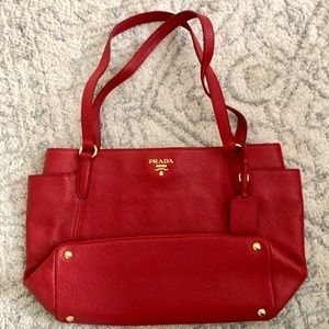 PRADA BR4970 VITELLO DAINO SACCA 2 MANICI …